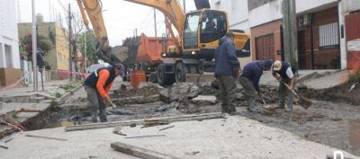 Lan�s: avanza el plan de bacheo y repavimentaci�n