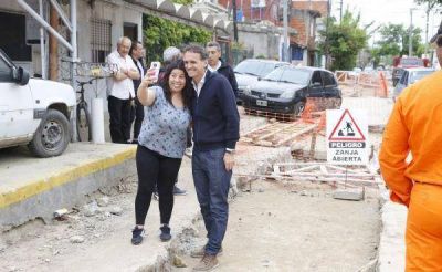 Nuevas obras hidr�ulicas en diferentes barrios de San Mart�n