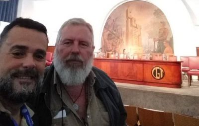 El triunvirato de San Cayetano estuvo en Azopardo y est� m�s cerca de la CGT que la CTA de los Trabajadores