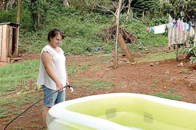 Necesita rehabilitaci�n en la pileta, pero no tienen agua