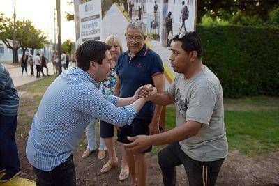 Nardini inaugur� una nueva obra de pavimento en Tortuguitas