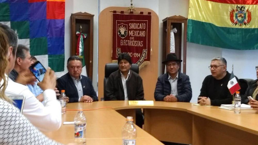 Evo Morales recibi� a una delegaci�n de la CTA Aut�noma