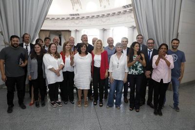 Magario ratific� la unidad del Frente de Todos en el Senado bonaerense