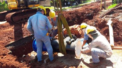 Resta poco para concluir el nuevo acueducto en Posadas