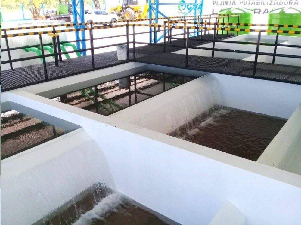 Agua Potable finalizo exitosamente una nueva planta potabilizadora en Los Morados