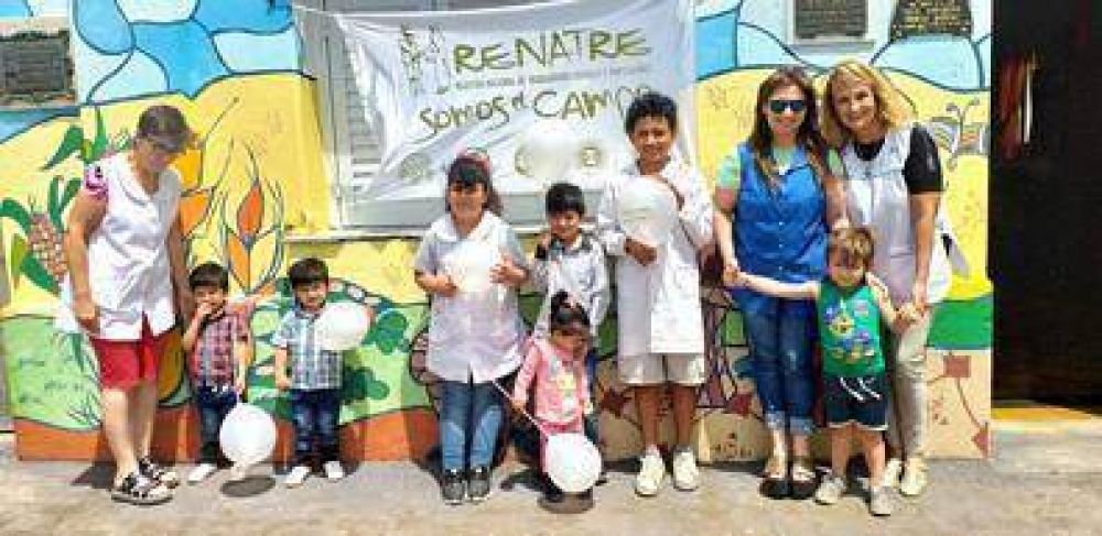 El RENATRE inaugur reformas en una escuela rural de Arteaga, Santa Fe