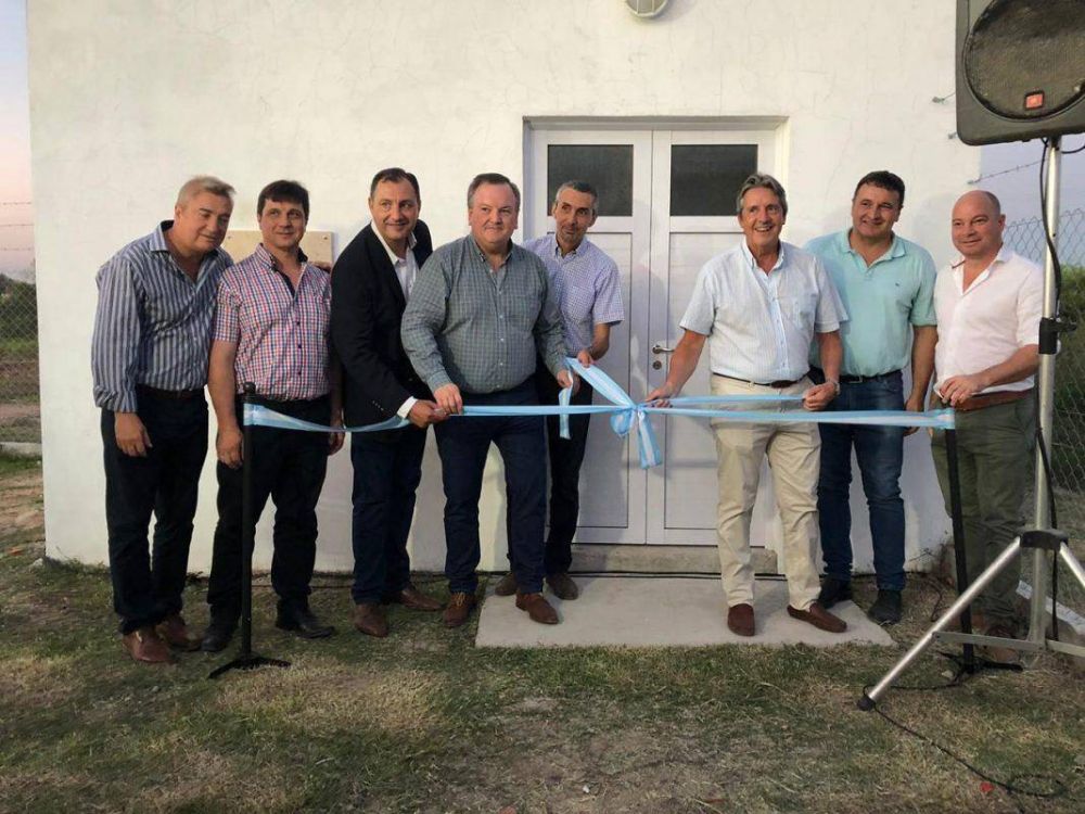 Garibay, Michlig y Rigo inauguraron obras de cloacas en San Cristbal