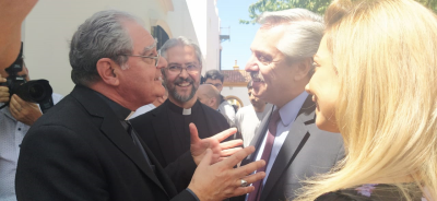 Alberto Fernández recibe a la cúpula episcopal tras el cruce por el aborto