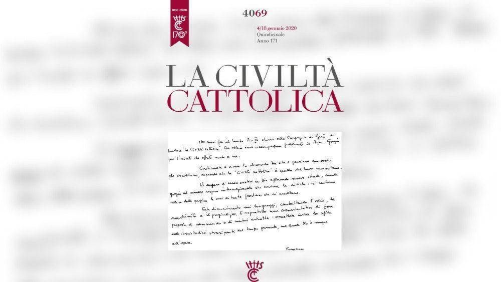 Mensaje del Papa Francisco por los 170 aos de La Civilt Cattolica