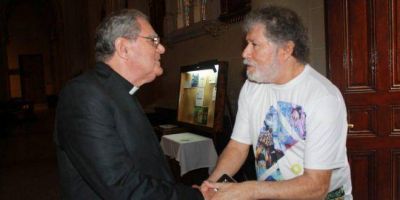 Monse�or Ojea recibi� a trabajadores de Sancor y al titular de ATILRA: pidieron audiencia con el presidente Alberto Fern�ndez