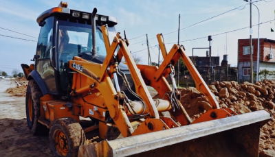 Merlo avanza en una importante obra hidr�ulica del barrio El Cortijo