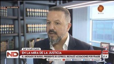 La defensa de Busso niega deuda de $1.000 millones con Afip