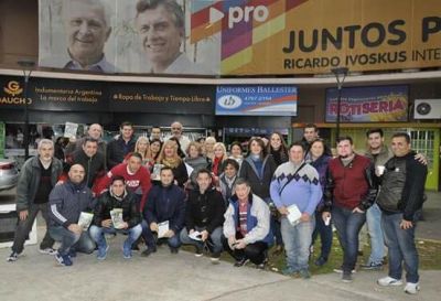 El ivoskismo relanza �Honestidad y Trabajo� y se muda de la rotonda de Ballester