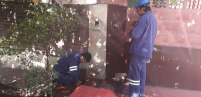 Con intervenci�n de Eprac, restituyen servicio de agua potable