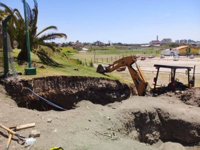 Progresan las obras para potenciar la Estaci�n Elevadora Cloacal de Punta Mogotes