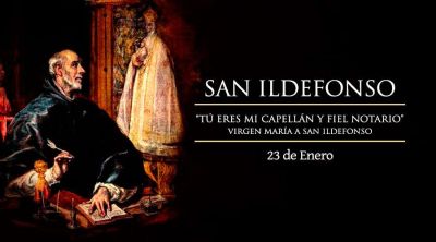 Hoy la Iglesia celebra a San Ildefonso, capell�n y fiel notario de la Virgen