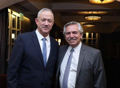 Alberto Fern�ndez se reuni� con Benny Gantz, l�der de la oposic�n israel�