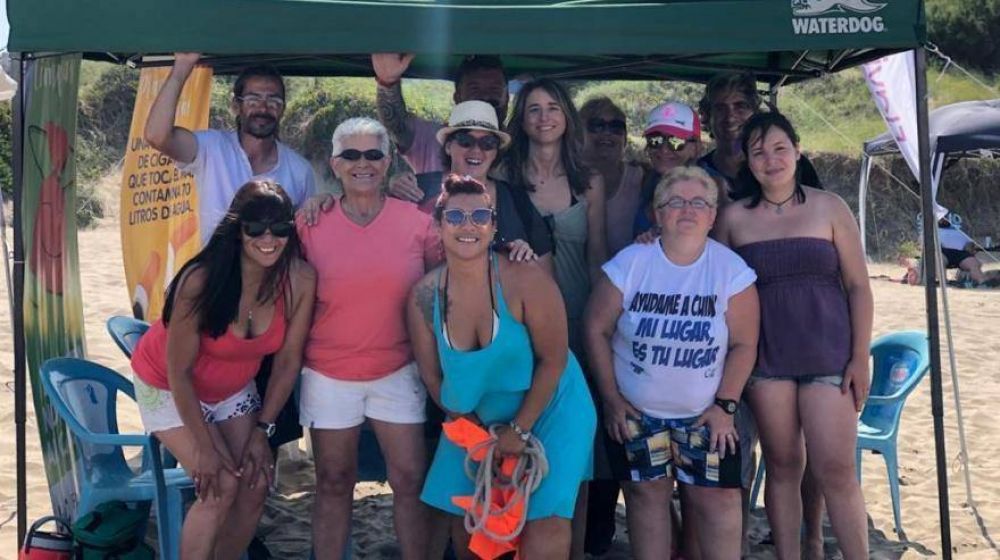 Flavia Delmonte encabez otra jornada de concientizacin sobre limpieza de playas