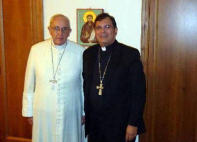 Audiencia privada entre Tissera y el Papa