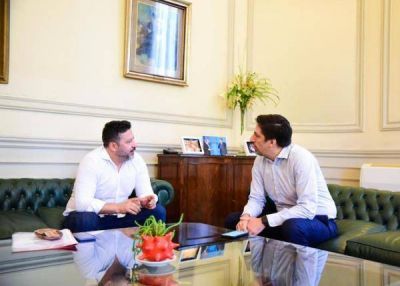 Men�ndez y el ministro de Educaci�n de la Naci�n articularon acciones para Merlo