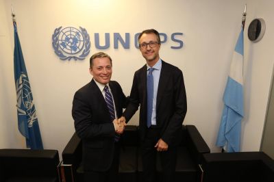 Fernando Gray se reuni� con el representante de UNOPS Argentina
