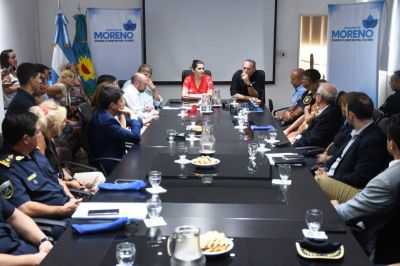 Mariel Fern�ndez recibi� al ministro de Seguridad Sergio Berni