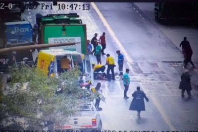 C�rdoba: muri� una mujer aplastada por un cami�n de basura