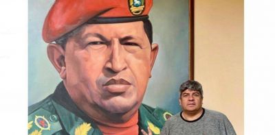 Pablo Moyano viaj� a Venezuela para reunirse con diputados chavistas y participar de una marcha
