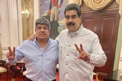 Pablo Moyano visit� a Nicol�s Maduro y cuestionaron a la gesti�n de Macri