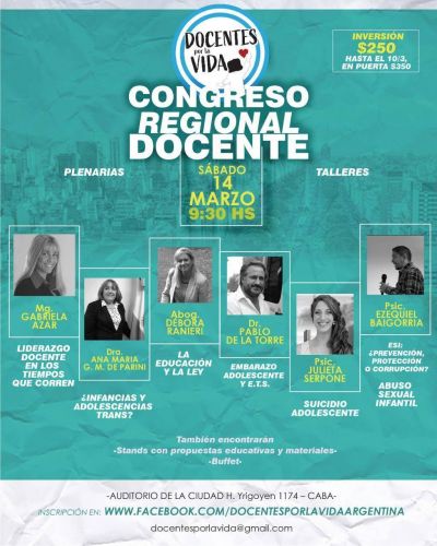 Primer Congreso Regional de Docentes por la Vida