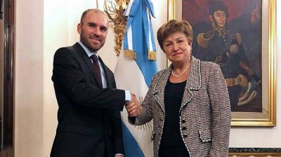Tras el respaldo del FMI al Gobierno, Guzm�n se re�ne con Georgieva y el secretario del Tesoro de EEUU en el G20