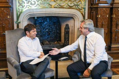 Alberto vuelve a la Provincia en una nueva demostraci�n de apoyo a la gesti�n de Kicillof