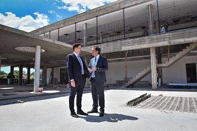 Ariel Sujarchuk y Nicol�s Trotta, recorrieron el colegio Cereijo y el Polo de Educaci�n Superior