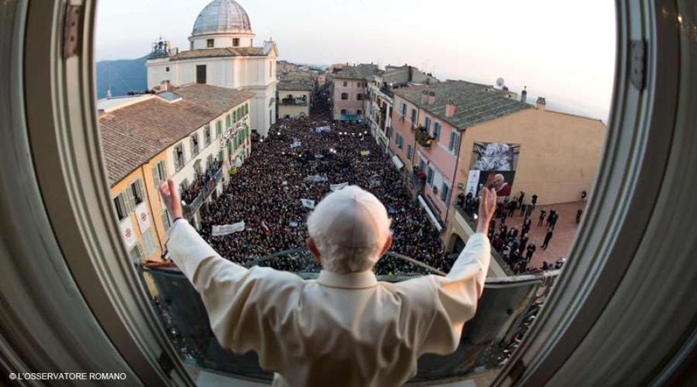 Un da como hoy hace 7 aos Benedicto XVI se despidi como Sumo Pontfice