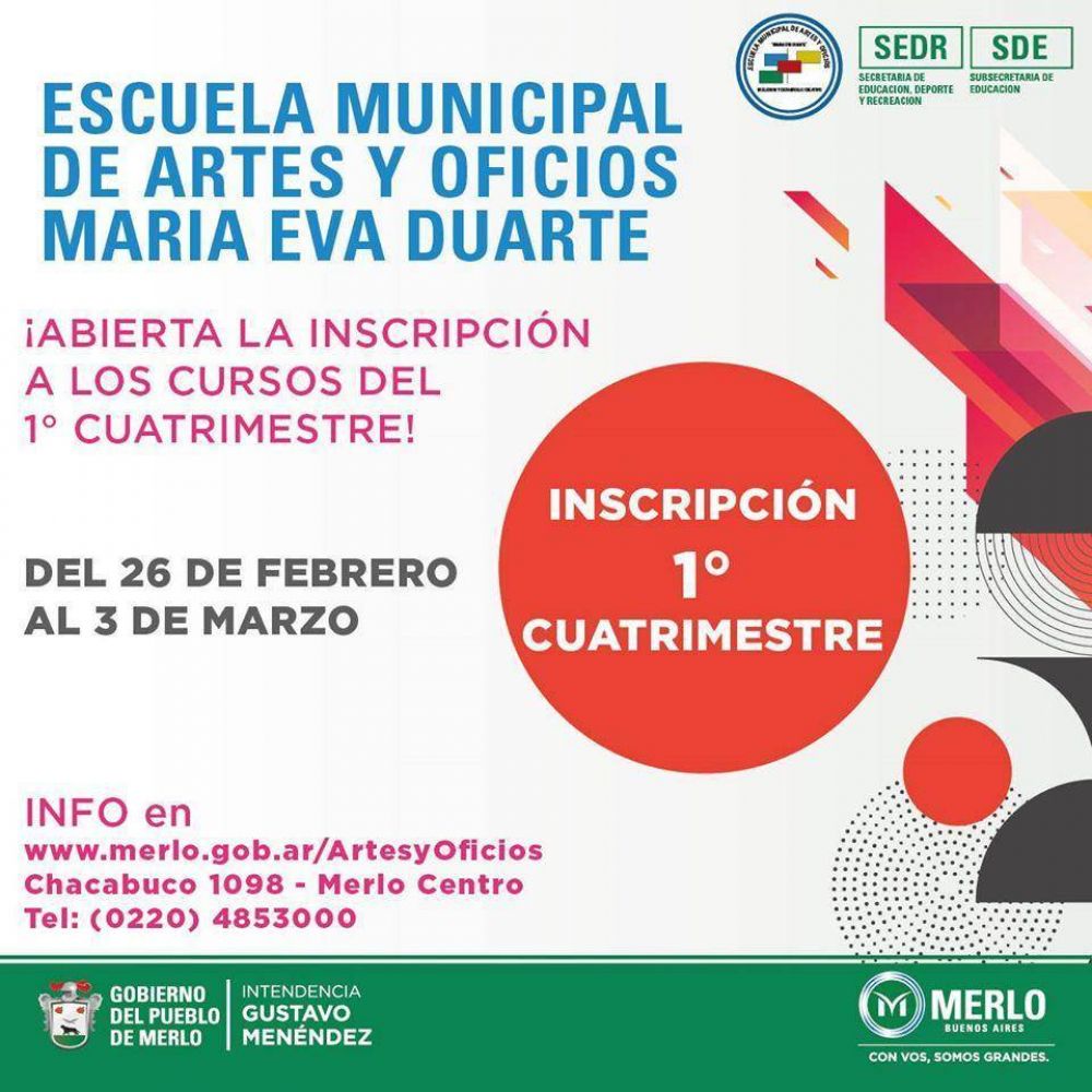 Abri� la inscripci�n para la escuela de Artes y Oficios de Merlo: Peinados, reposter�a, radio y m�s