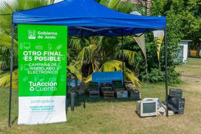 Contin�a la campa�a de recolecci�n de residuos electr�nicos