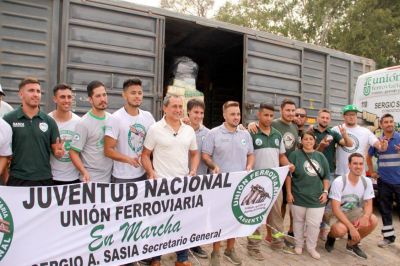 Video: La Uni�n Ferroviaria envi� un tren lleno de donaciones a San Cristobal
