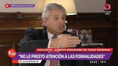 Alberto habl� de todo: el plan econ�mico, la deuda, la Justicia y su sue�o para 2023