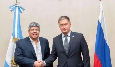 Pablo Moyano se reuni� con embajador ruso y sue�a con visitar este a�o a Vladimir Putin