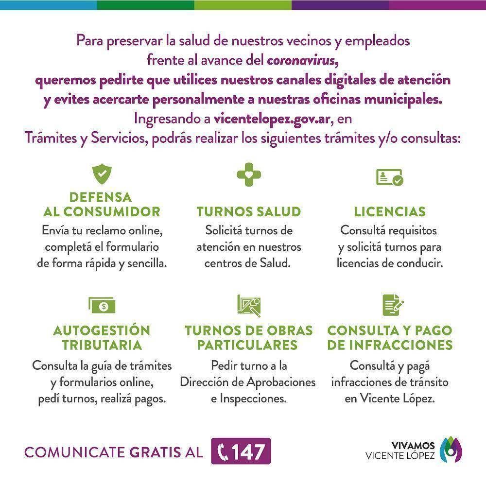 Vicente L�pez sigue tomando medidas de prevenci�n para los vecinos