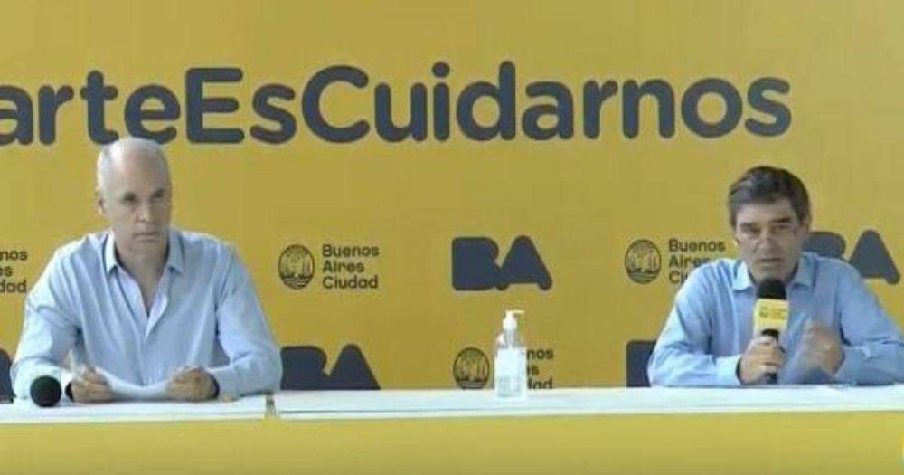 Rodrguez Larreta y su equipo de Salud: 