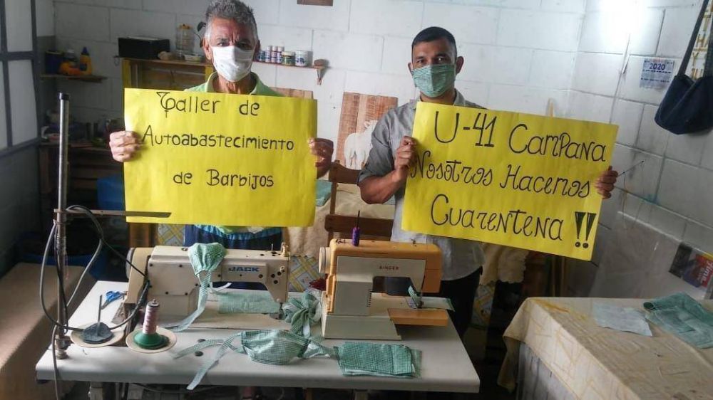 Presos de La Plata fabricarn ms de mil barbijos diarios para prevenir el coronavirus