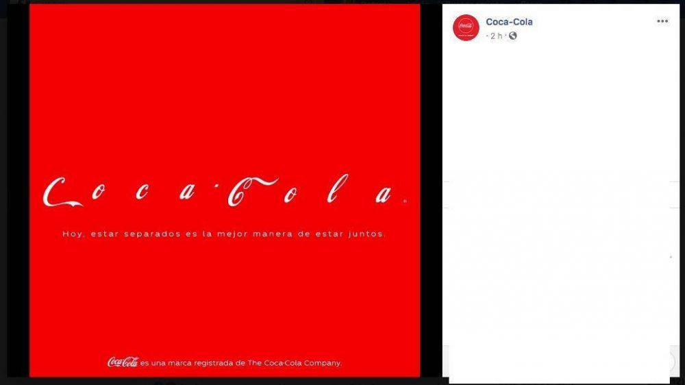 Coca-Cola activa campaa contra coronavirus y as luce su logo