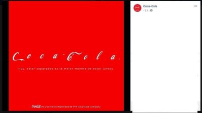 Coca-Cola activa campa�a contra coronavirus y as� luce su logo
