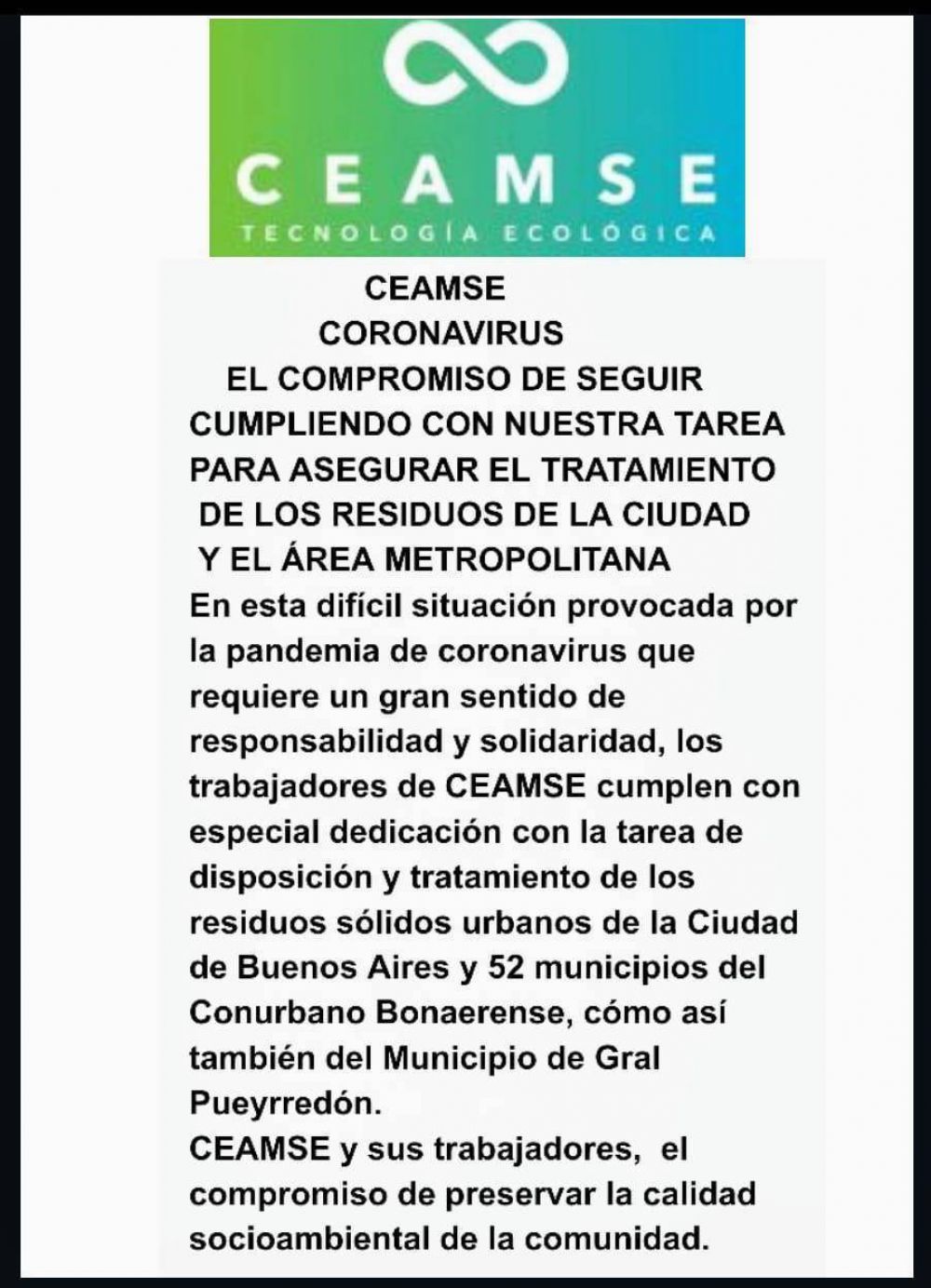 CEAMSE asegura el tratamiento de los residuos en Mar del Plata