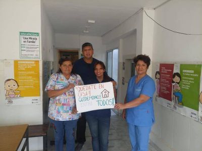 Personal de salud se sum� a la campa�a �Quedate en casa�