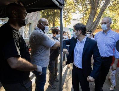 Kicillof visit� el centro log�stico provincial: 