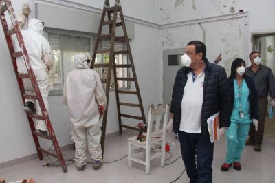 El intendente C�ffaro recorri� el futuro centro de aislamiento y puntos de acceso a Z�rate