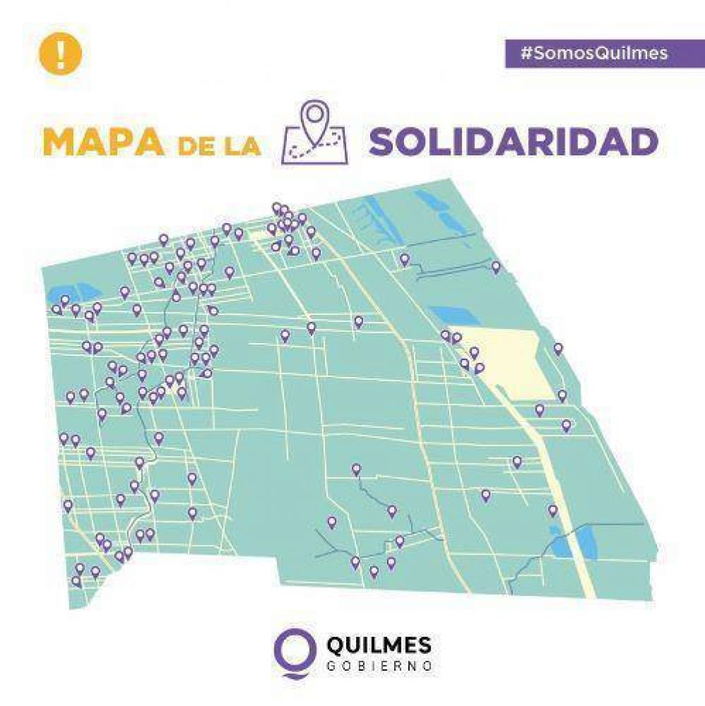 Quilmes puso en funcionamiento 110 Puntos Solidarios para distribuir ayuda social