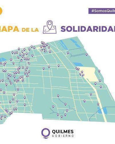 Quilmes puso en funcionamiento 110 Puntos Solidarios para distribuir ayuda social